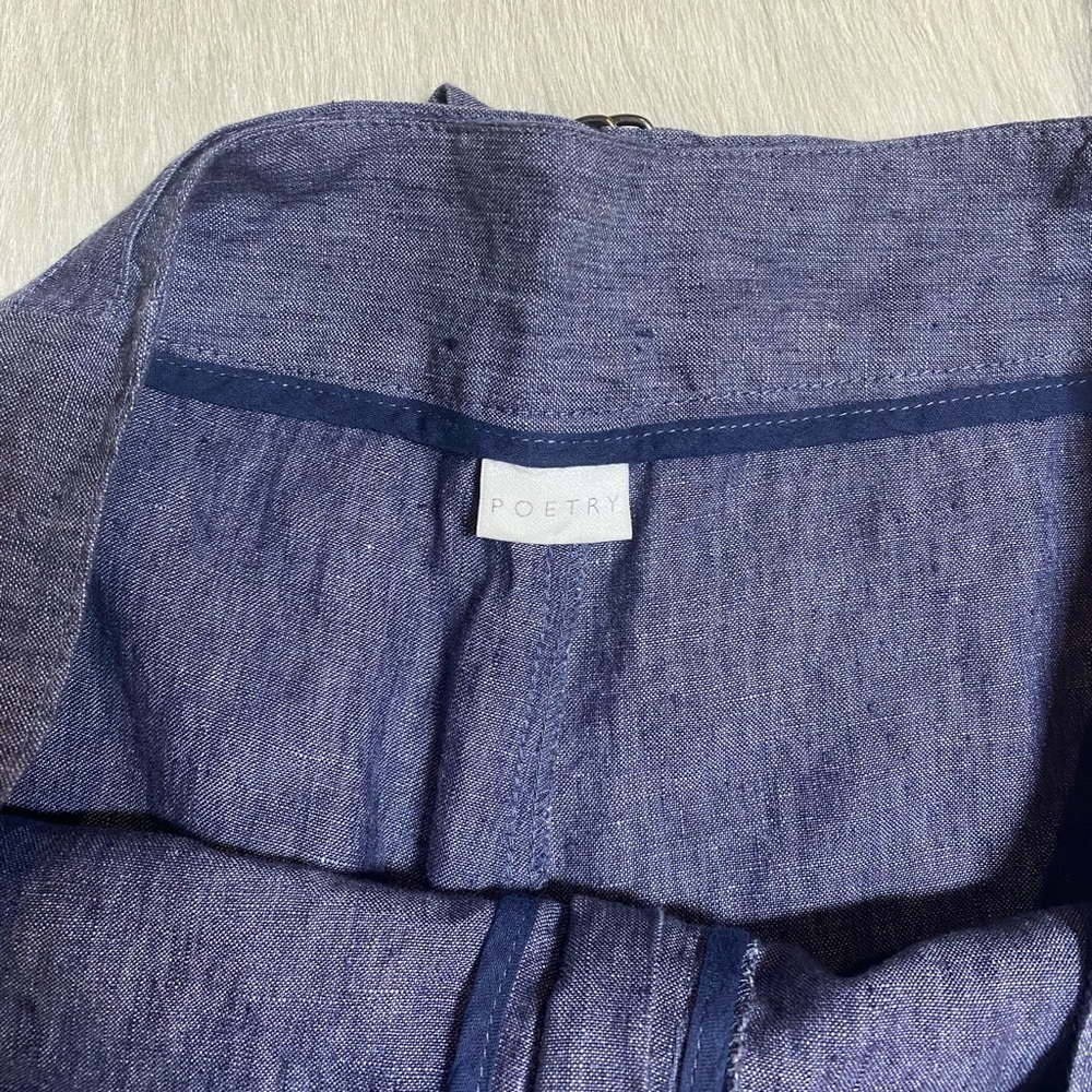 Poetry 100% linen cropped pants - Picture 5 of 9